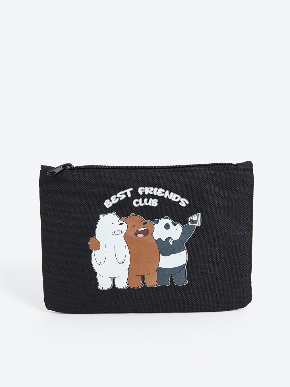 LCW ACCESSORIES Antrasit We Bare Bears Baskılı Kadın Cüzdan