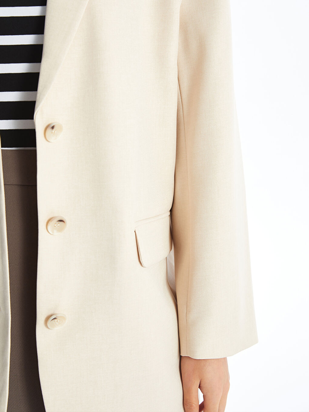 Regular Long Sleeve Women's Blazer Jacket -S4NH85Z8-Q6M