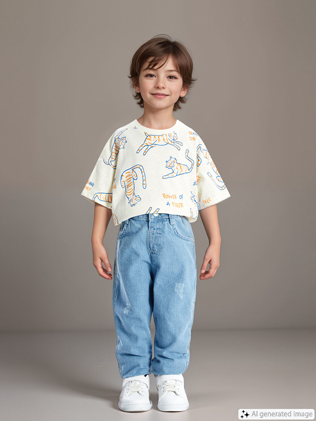 LCW baby Açık İndigo Rodeo Beli Lastikli Basic Erkek Bebek Jean Pantolon