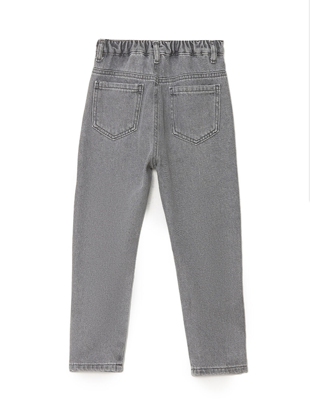 LCW baby Charcoal Grey Rodeo Beli Lastikli Basic Erkek Bebek Jean Pantolon - 2