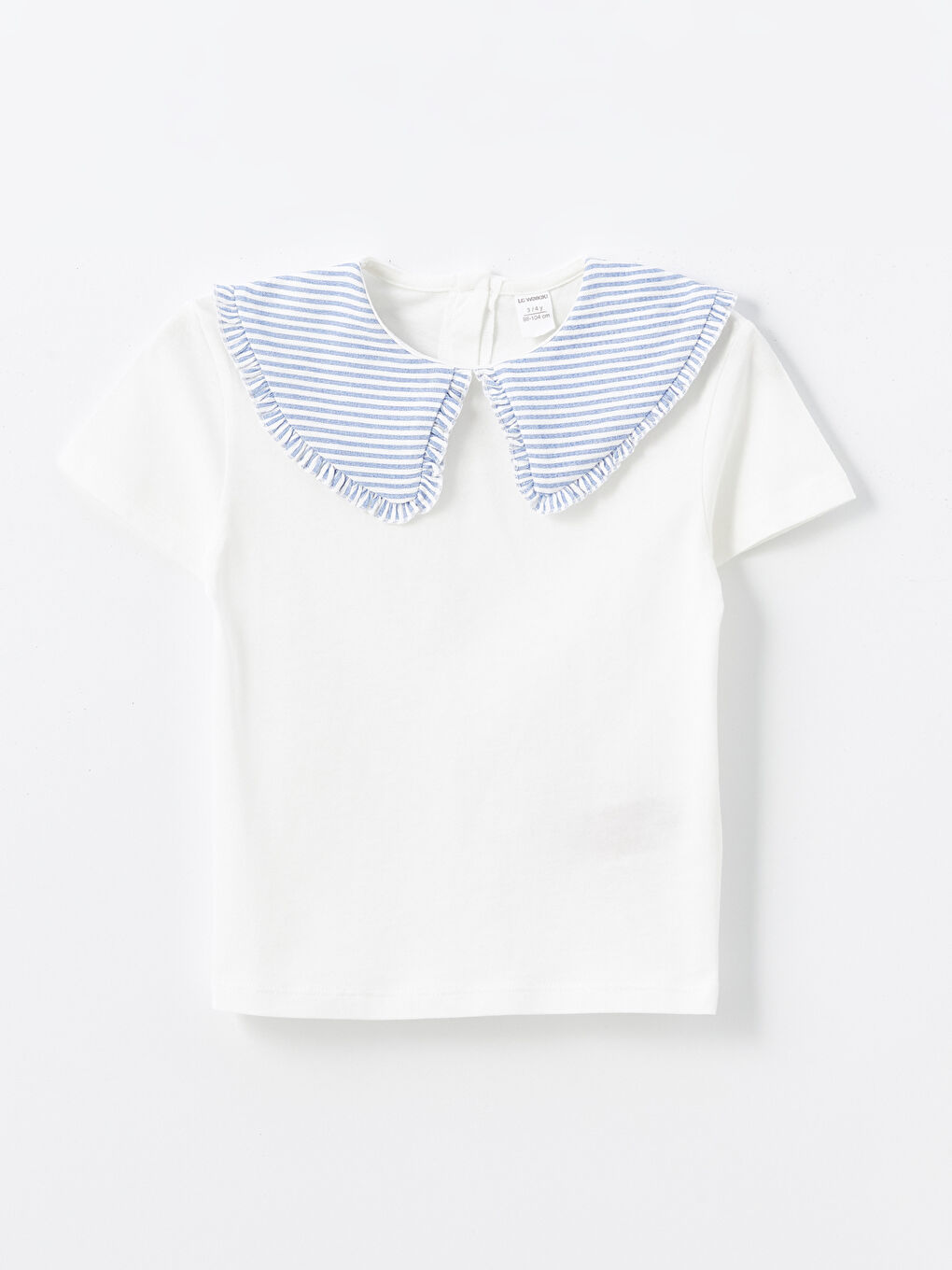 Peter Pan Collar Striped Baby Girls Blouse and Shorts Skirt 2 Pack Set -S4NI59Z1-R9J