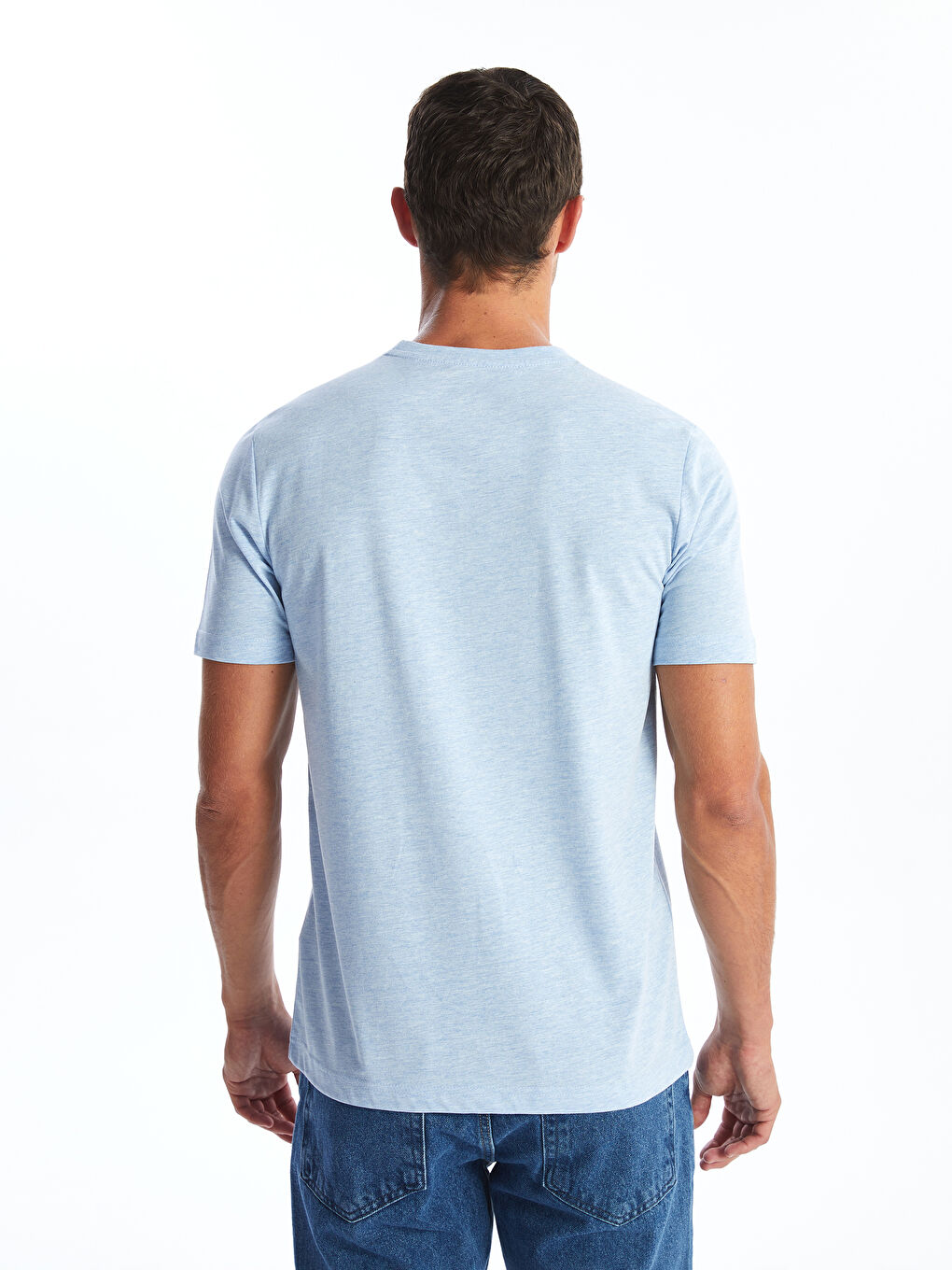 Crew Neck Short Sleeve Istanbul Printed Cotton Men's T-Shirt -S4NI70Z8-L8Y