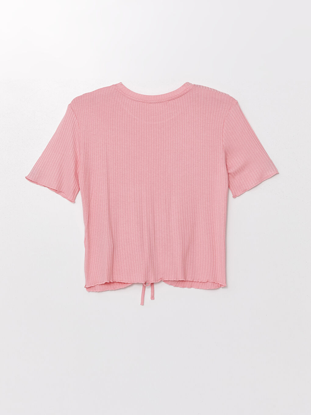 Crew Neck Plain Short Sleeve Women's Pyjama Set -S4NJ27Z8-FLX