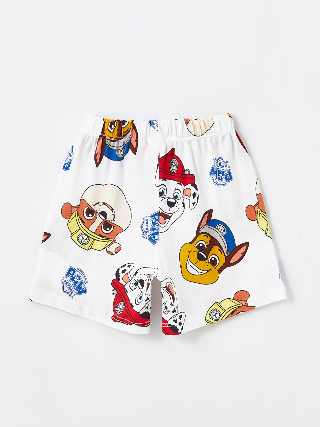 Ekru Paw Patrol Baskılı Erkek Çocuk Şort Pijama Altı-1