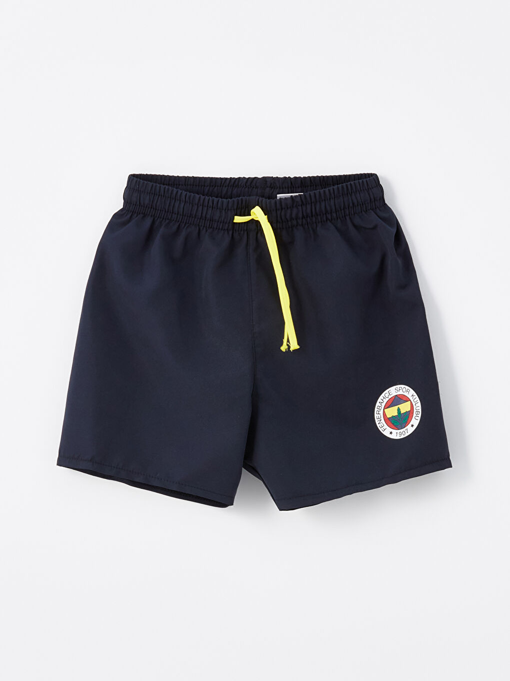 Beyaz Bisiklet Yaka Fenerbahçe Baskılı Erkek Bebek Yüzme Takım-3