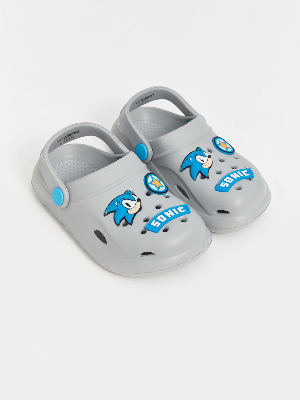Gri Sonic Baskılı Erkek Çocuk Plaj Sandaleti