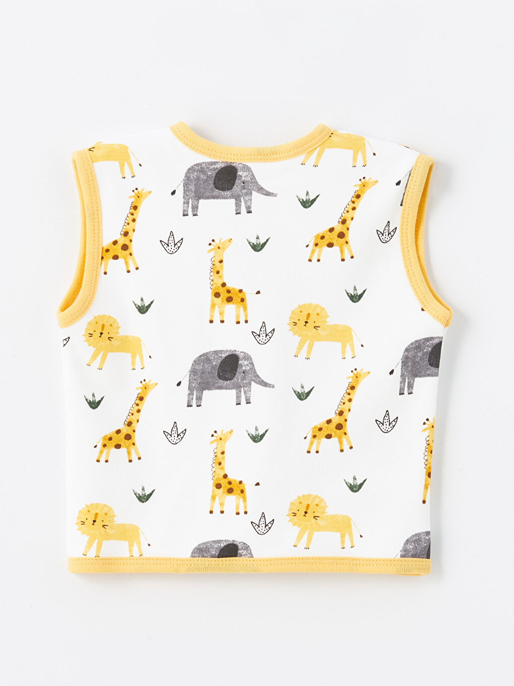 Lila V Yaka Erkek Bebek Yelek-1