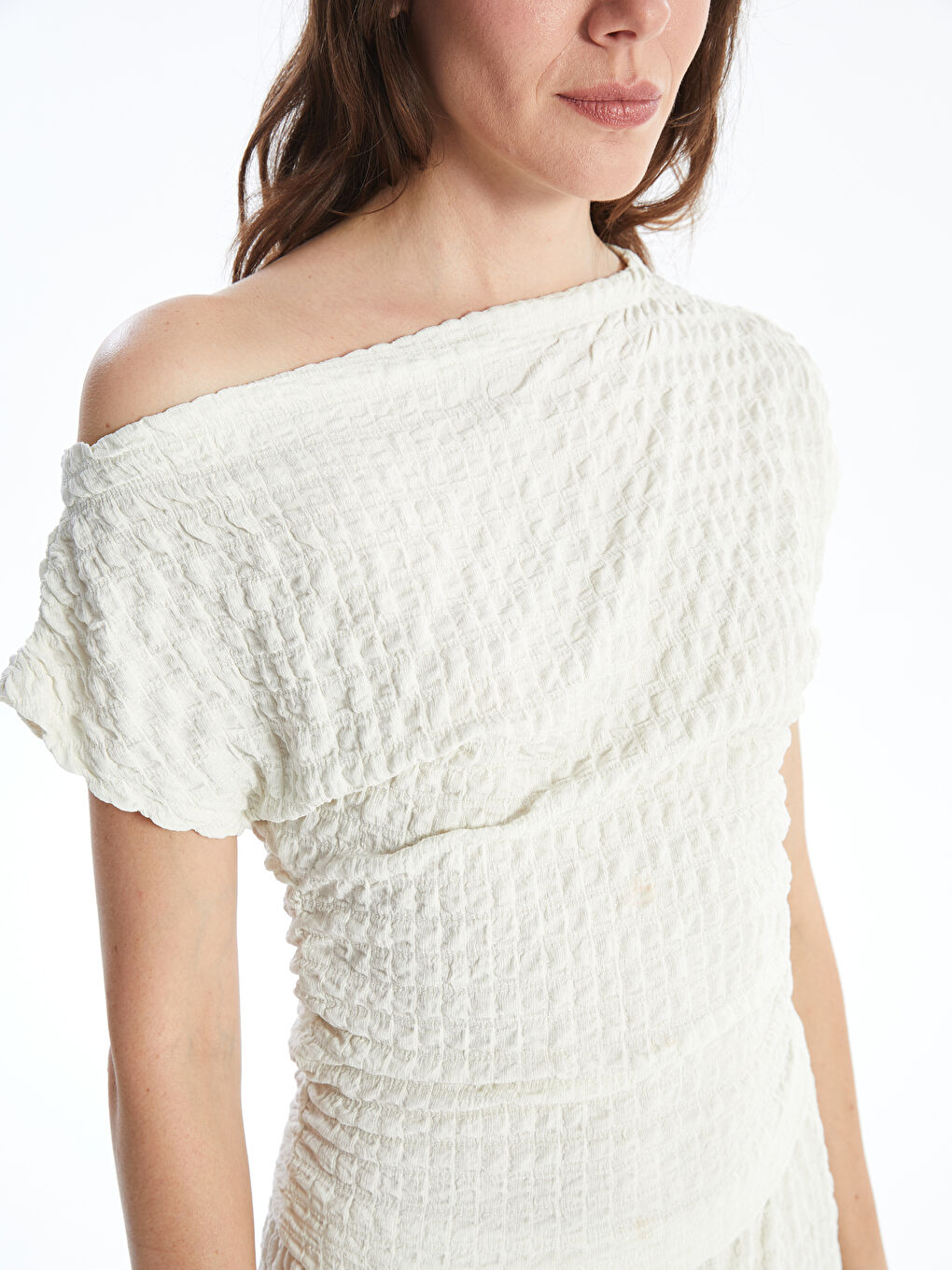 LCW Vision Slash Neck Women's Blouse -S4NL88Z8-VF5