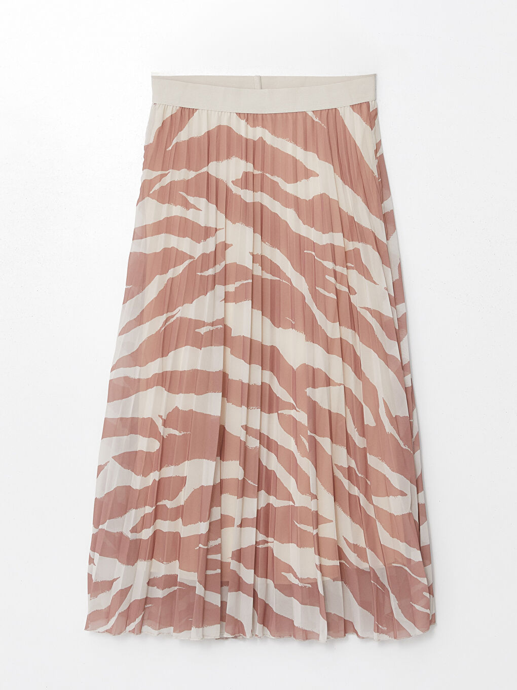 Elastic Waist Patterned Pleated Woman Skirt -S4NN44Z8-LQB