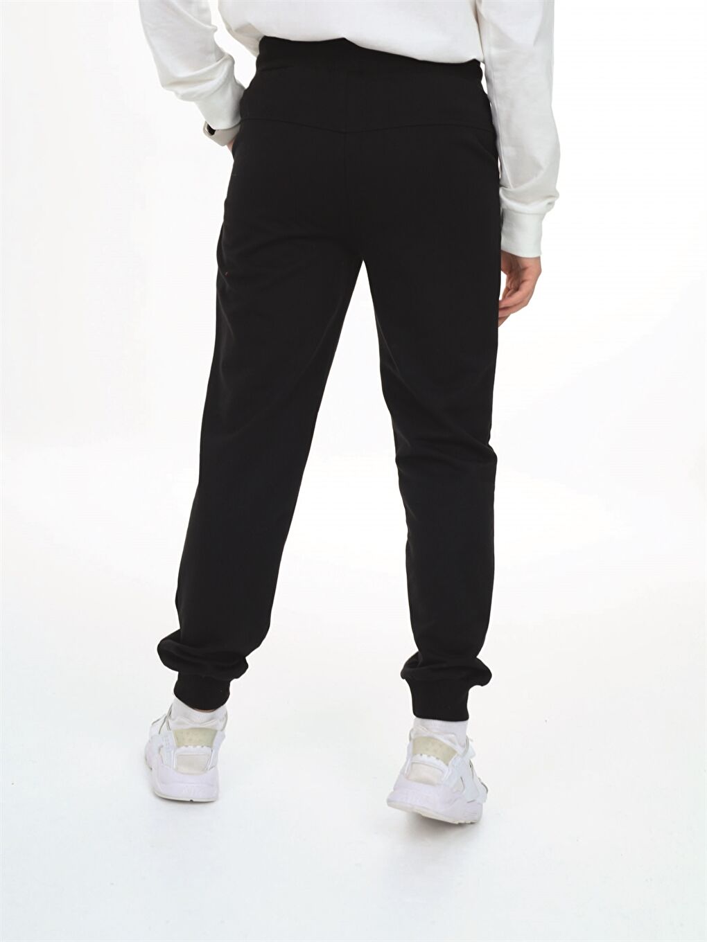 Siyah Beli Lastikli Baskılı Erkek Çocuk Eşofman Altı-2