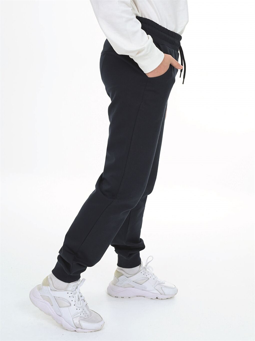 Lacivert Beli Lastikli Baskılı Erkek Çocuk Eşofman Altı-2