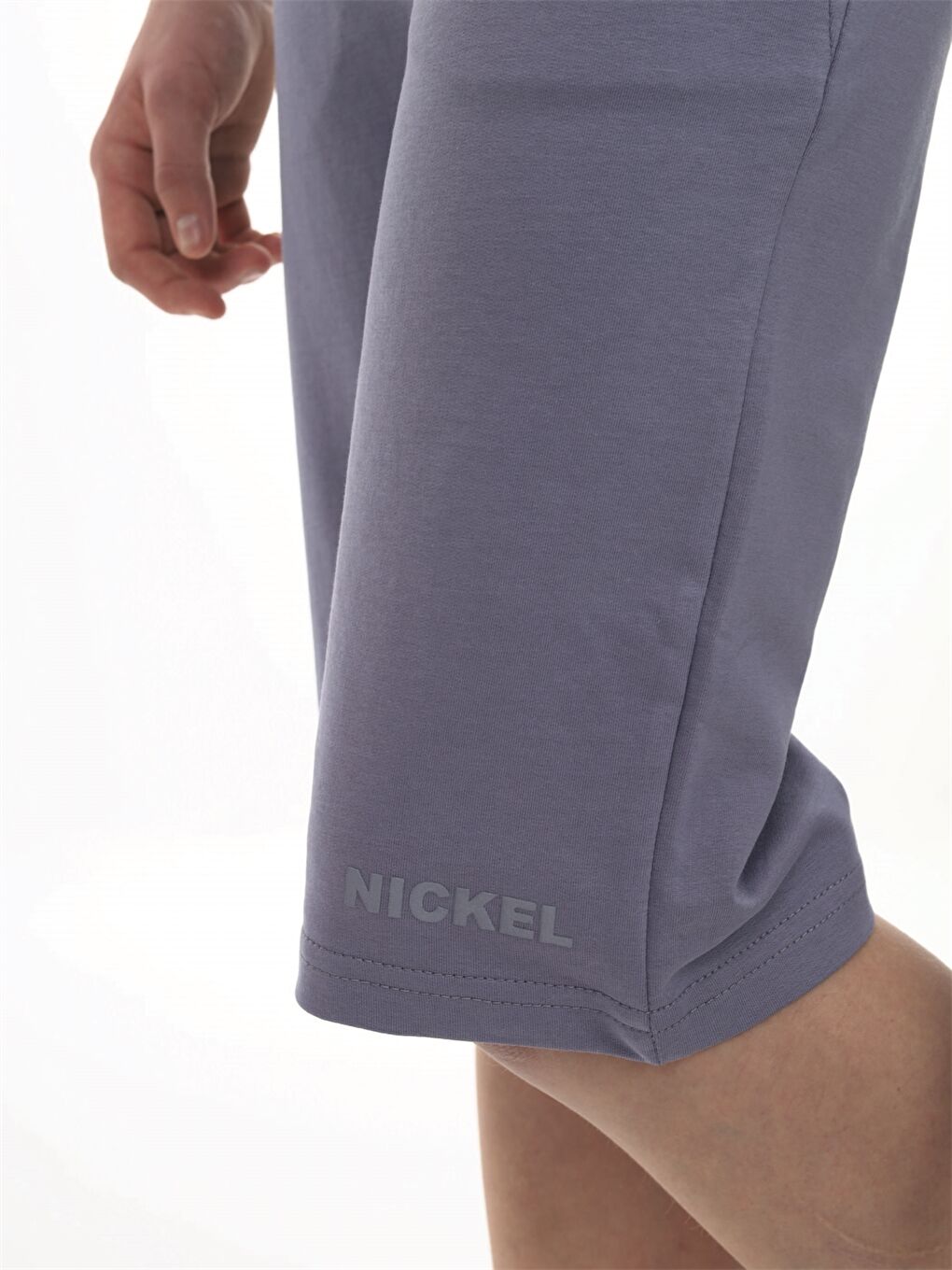 Gri Beli Lastikli Baskılı Erkek Çocuk Kapri-3