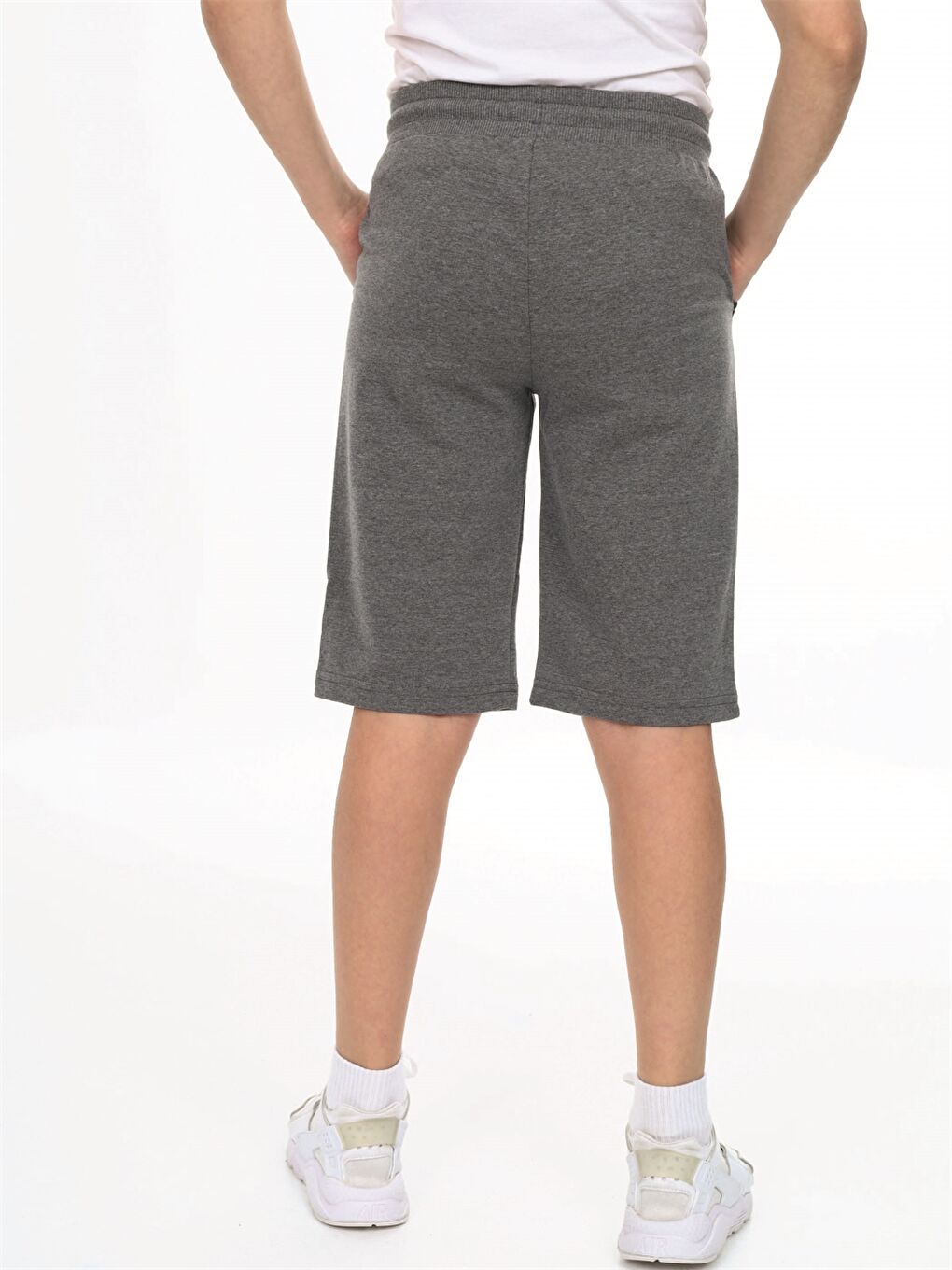 Antrasit Beli Lastikli Önü Garnili Erkek Çocuk Kapri-3