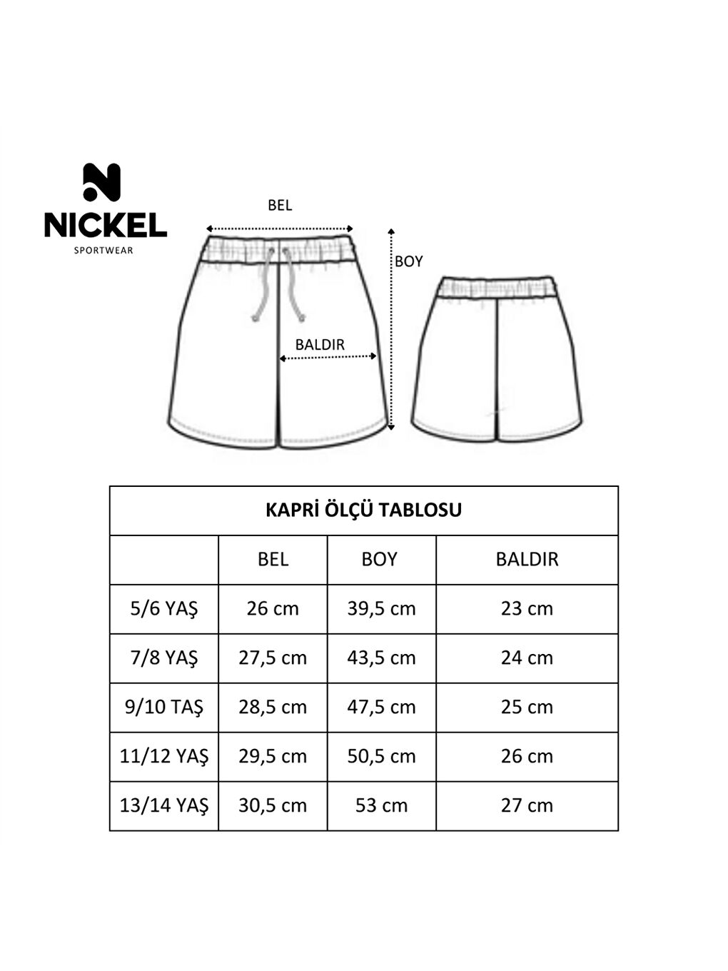 NICKEL Lacivert Beli Lastikli Önü Garnili Erkek Çocuk Kapri - 5