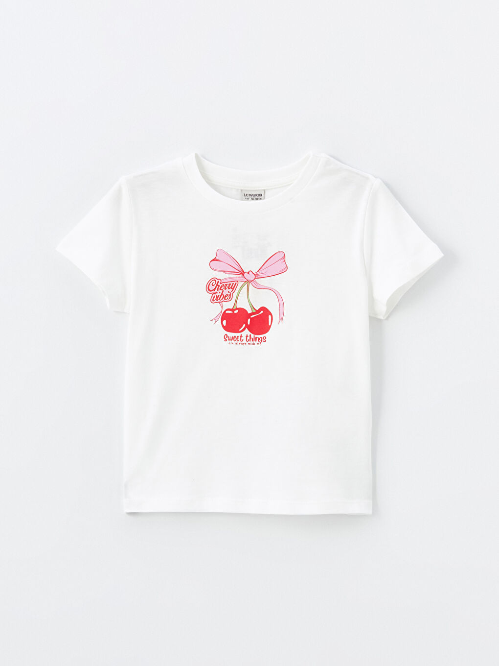 Crew Neck Printed Short Sleeve Girl T-shirt -S4NO42Z4-R9J
