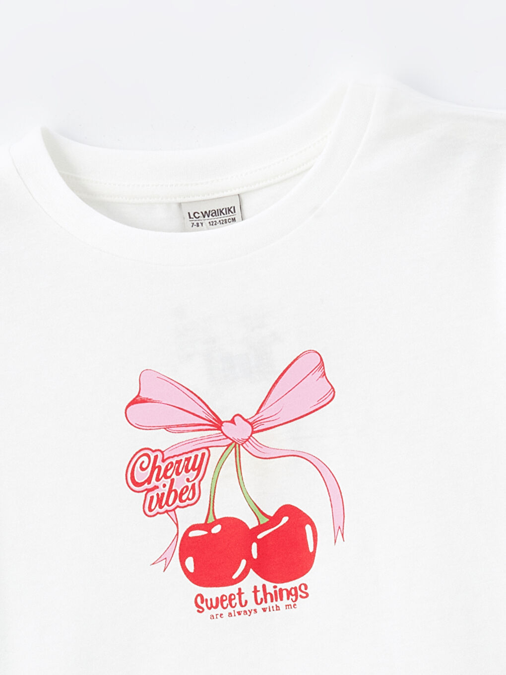 Crew Neck Printed Short Sleeve Girl T-shirt -S4NO42Z4-R9J