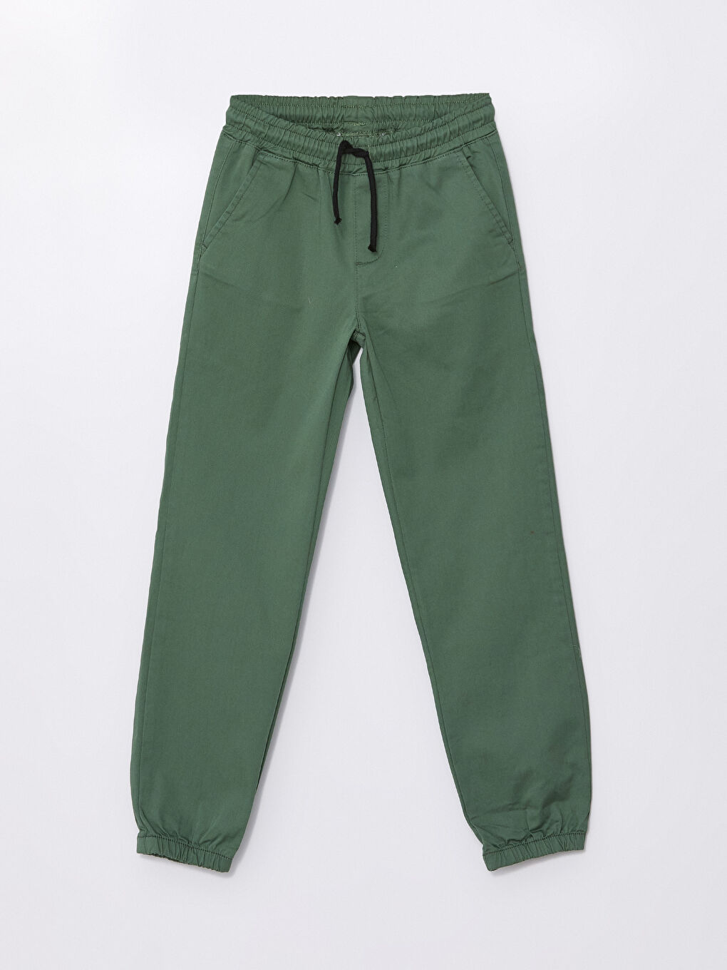 Yeşil Beli Lastikli Erkek Çocuk Jogger Pantolon