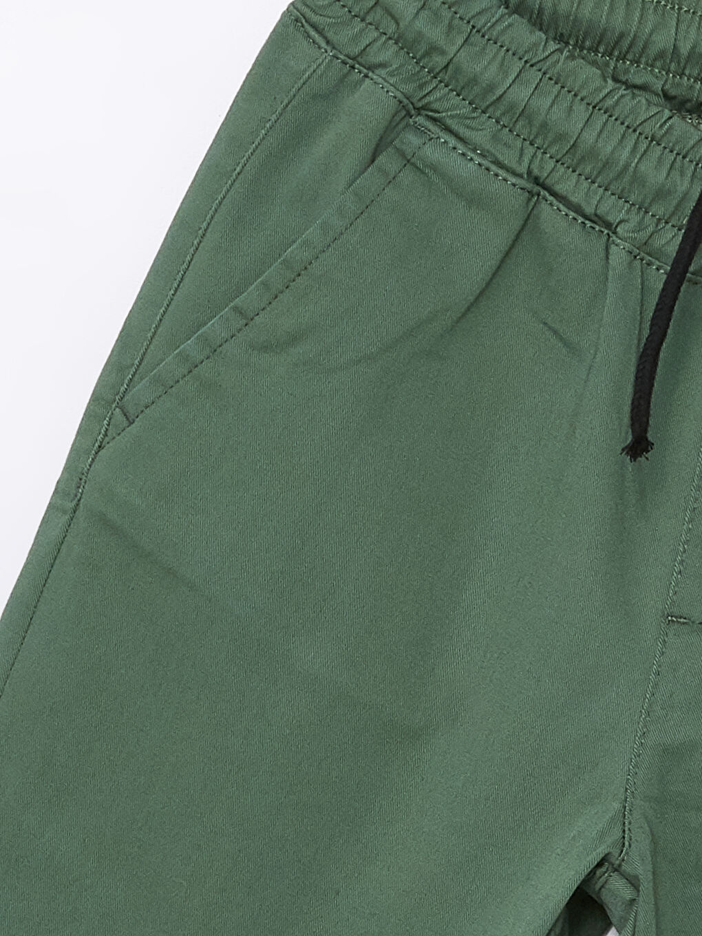Yeşil Beli Lastikli Erkek Çocuk Jogger Pantolon-1