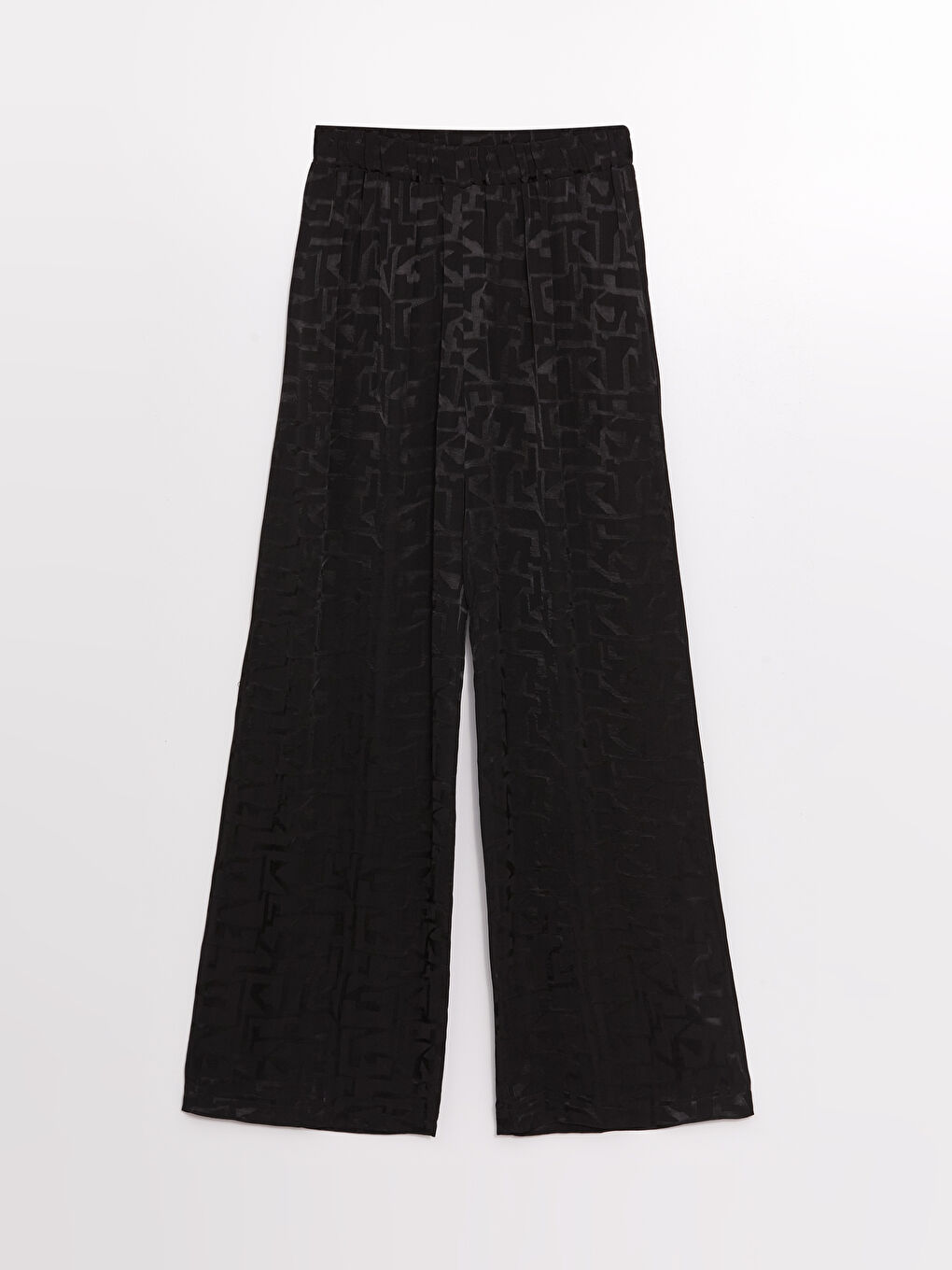 LCWAIKIKI Classic Elasticated Waist Relaxed Fit Patterned Women's Trousers -S4NR04Z8-CVL