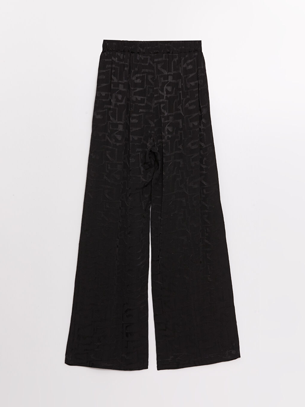 LCWAIKIKI Classic Elasticated Waist Relaxed Fit Patterned Women's Trousers -S4NR04Z8-CVL