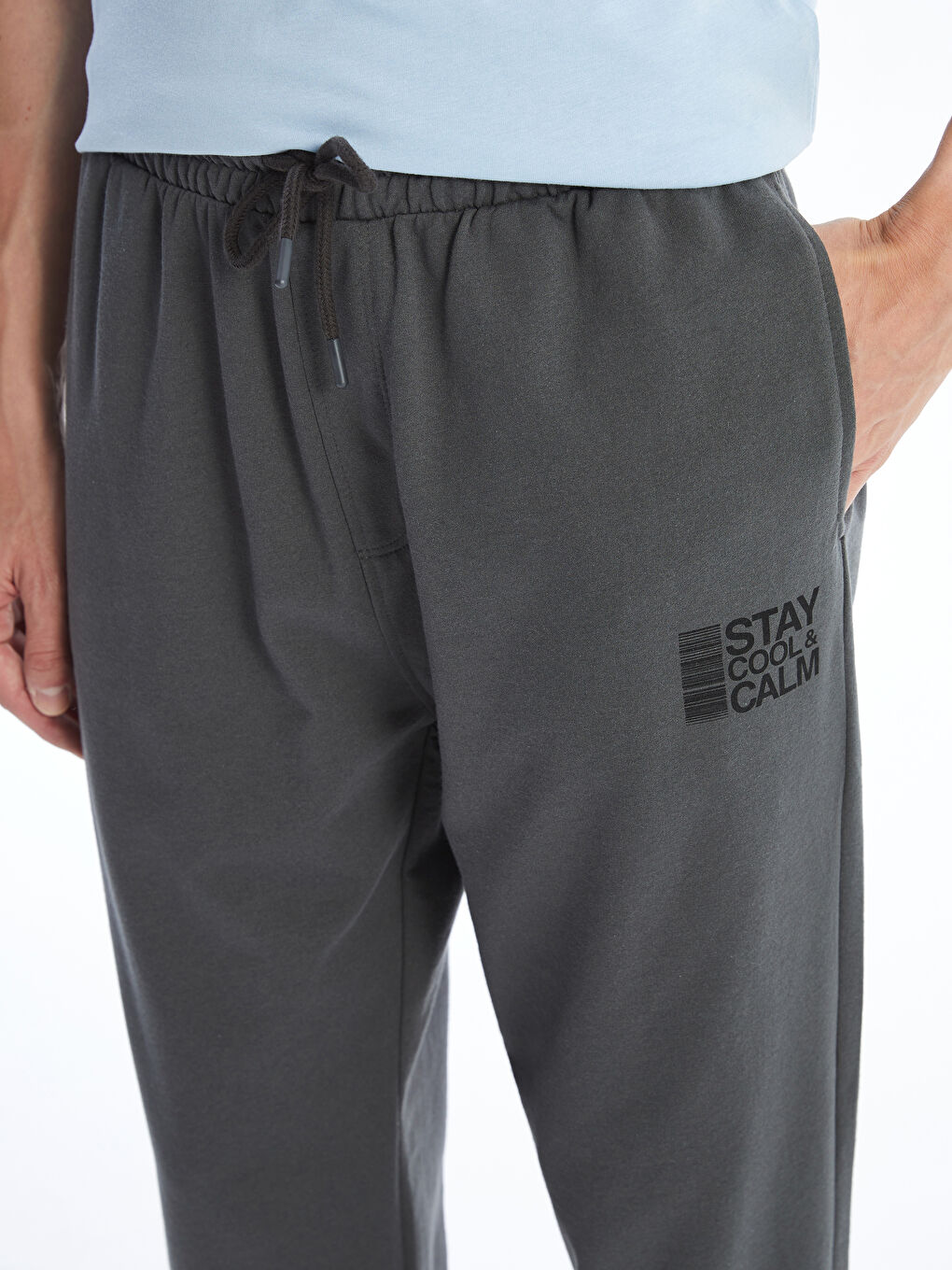 LCW ECO Gri Standart Kalıp Erkek Jogger Eşofman Altı - 2