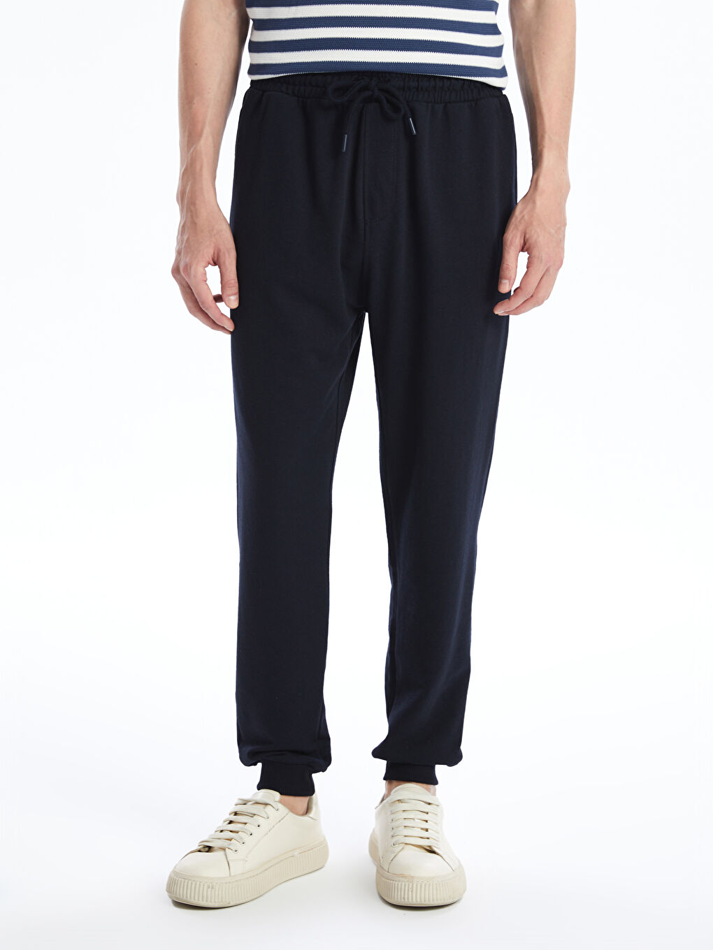 Lacivert Standart Kalıp Erkek Jogger Eşofman Altı-1