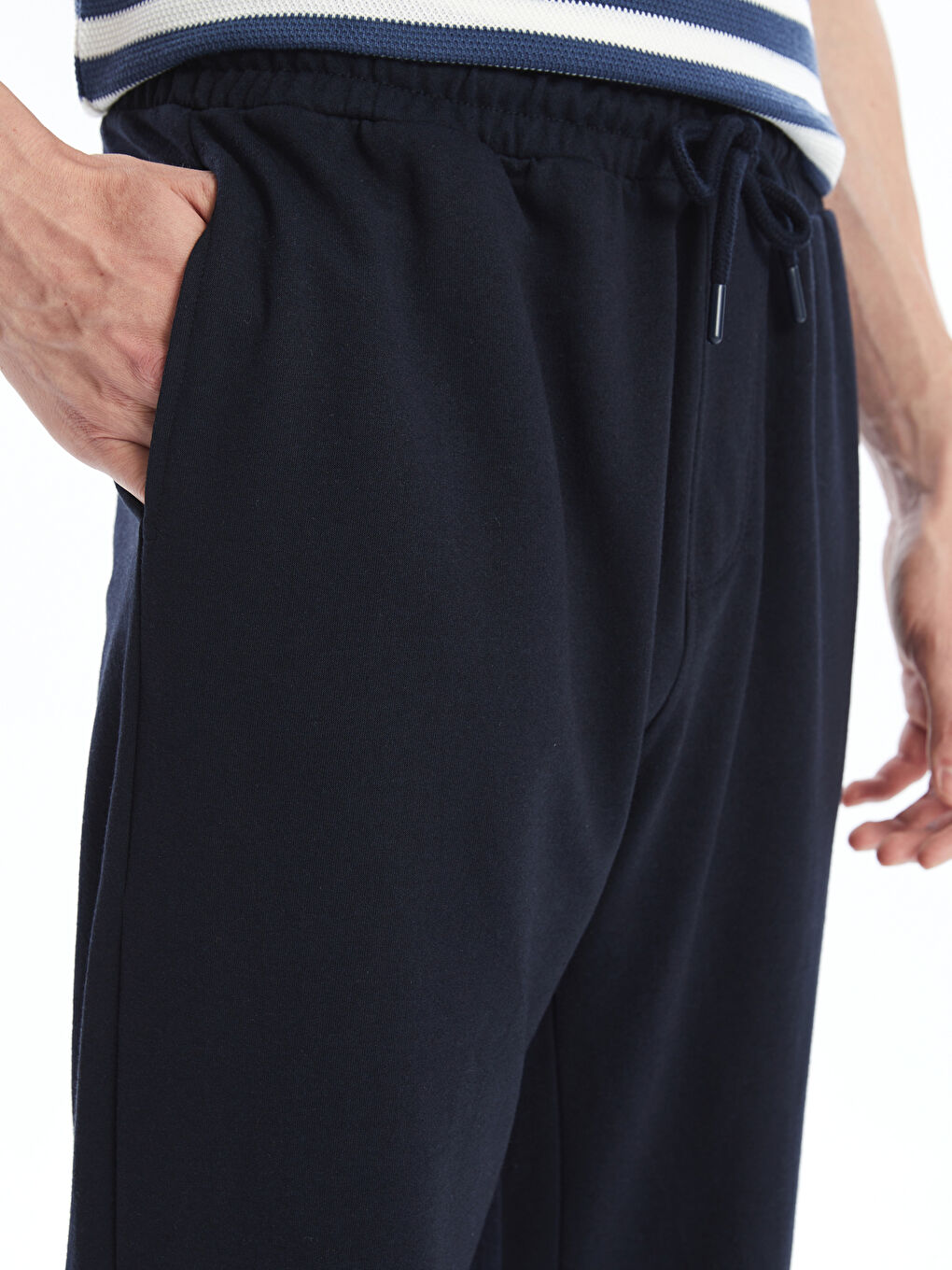 Lacivert Standart Kalıp Erkek Jogger Eşofman Altı-2