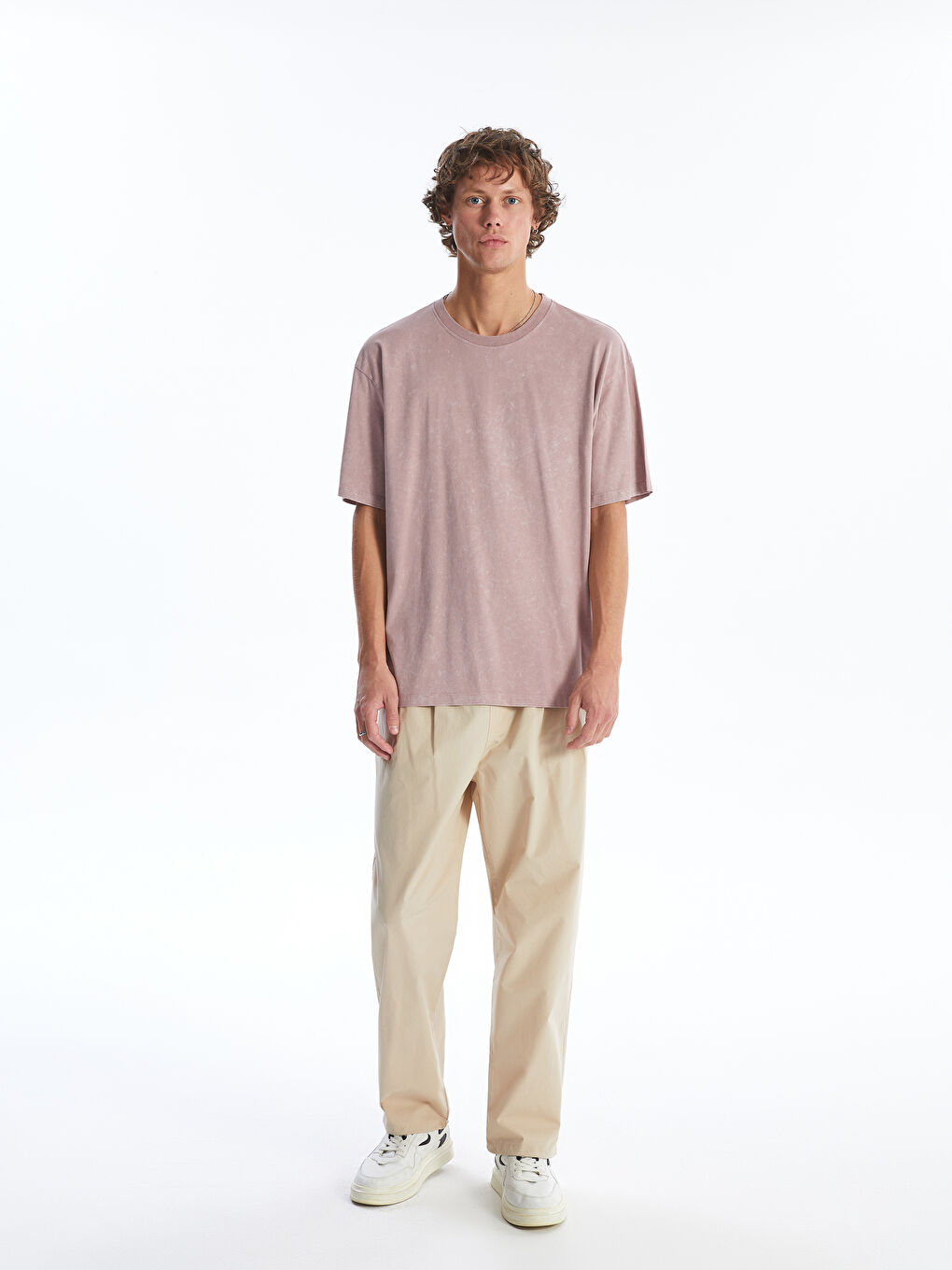 Crew Neck Short Sleeve Combed Cotton Men's T-shirt -S4NS13Z8-J2Z