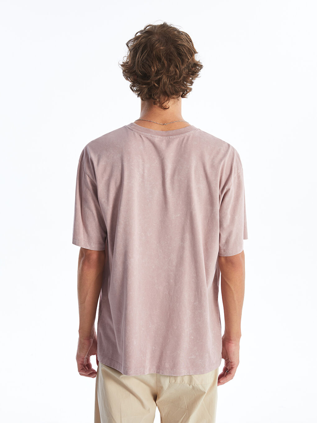 Crew Neck Short Sleeve Combed Cotton Men's T-shirt -S4NS13Z8-J2Z