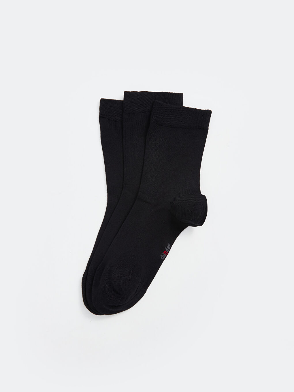 Siyah Modal 3'lü Kadın Soket Çorap-1