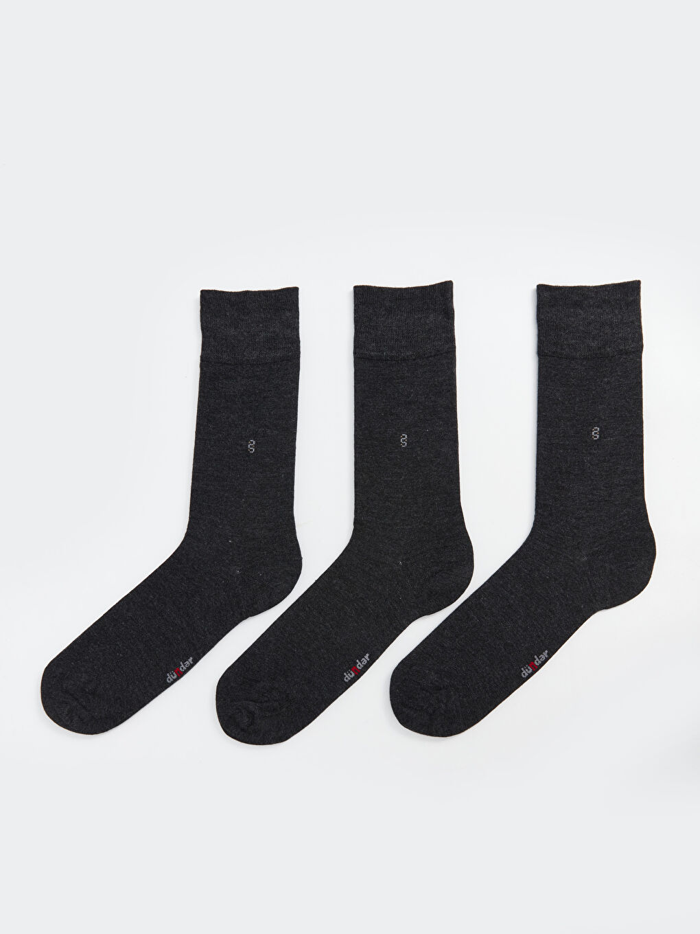 Antrasit Erkek İnce Soket Çorap 3'lü