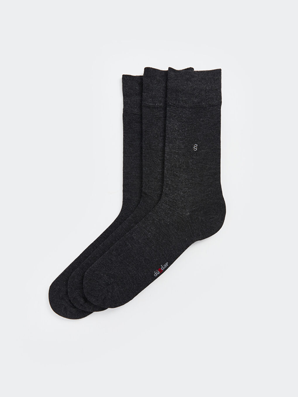 Antrasit Erkek İnce Soket Çorap 3'lü-1