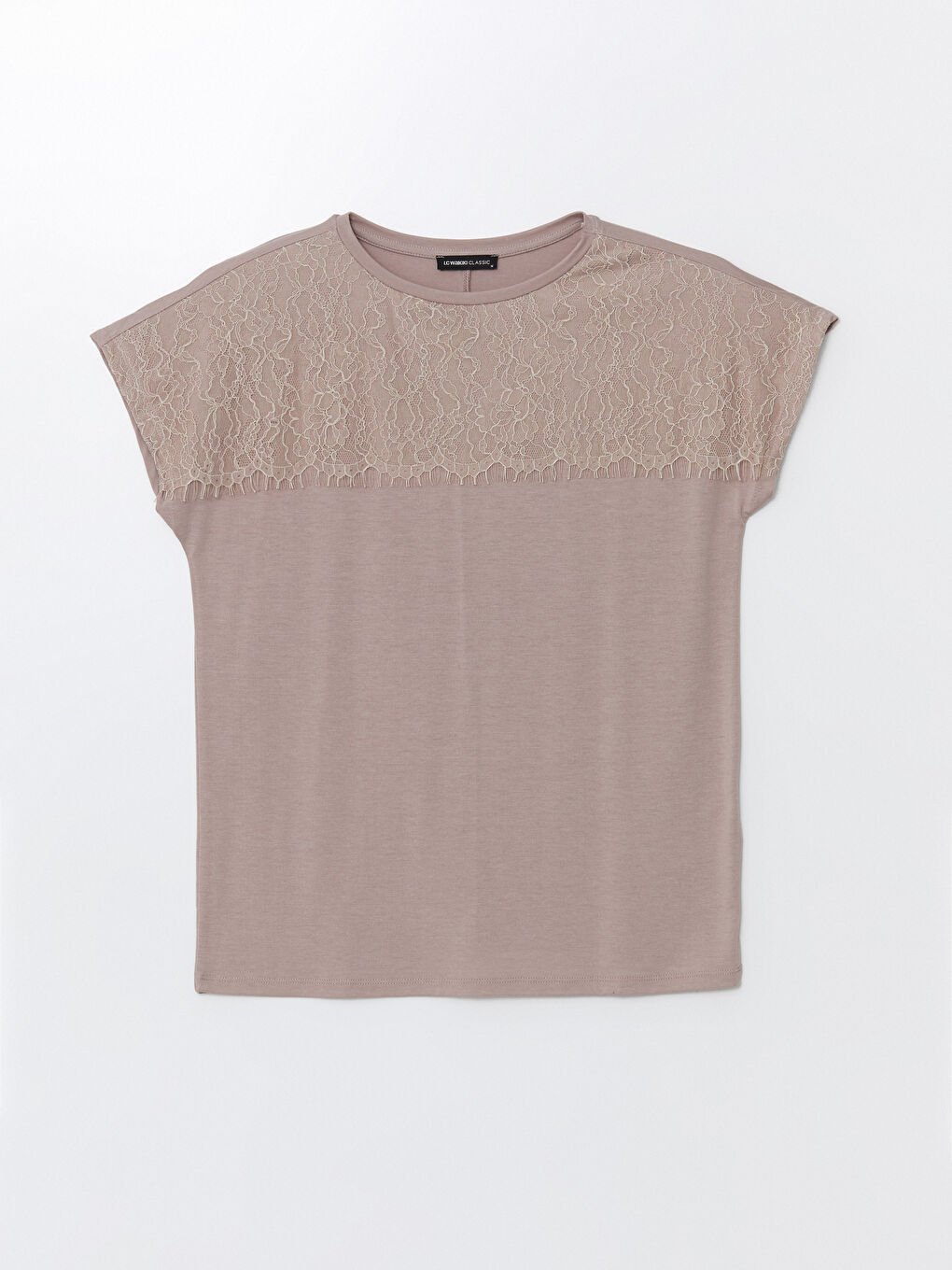 Crew Neck Embroidered Short Sleeve Women's T-Shirt -S4NS86Z8-GFR