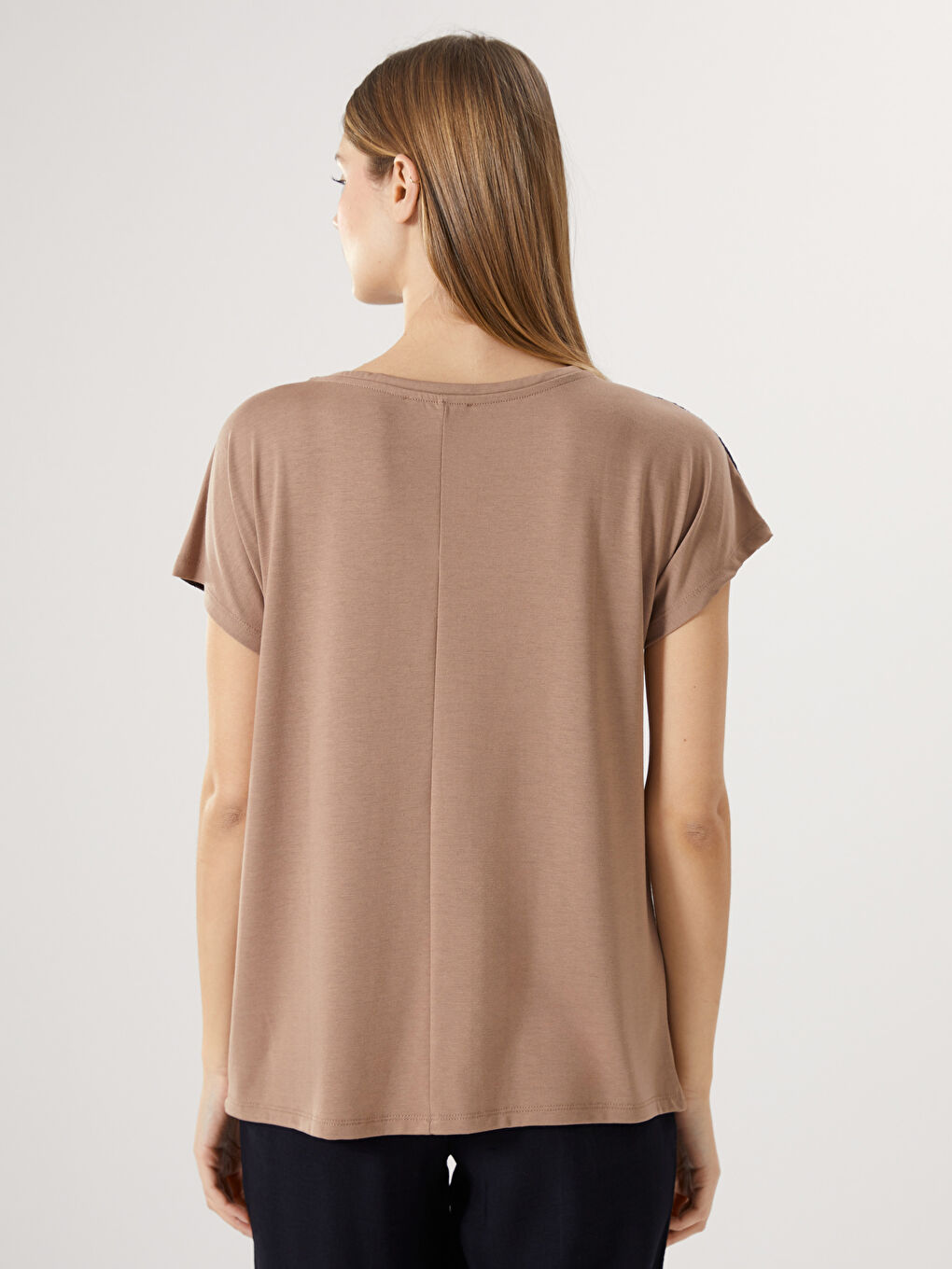 Crew Neck Embroidered Short Sleeve Women's T-Shirt -S4NS86Z8-QZV