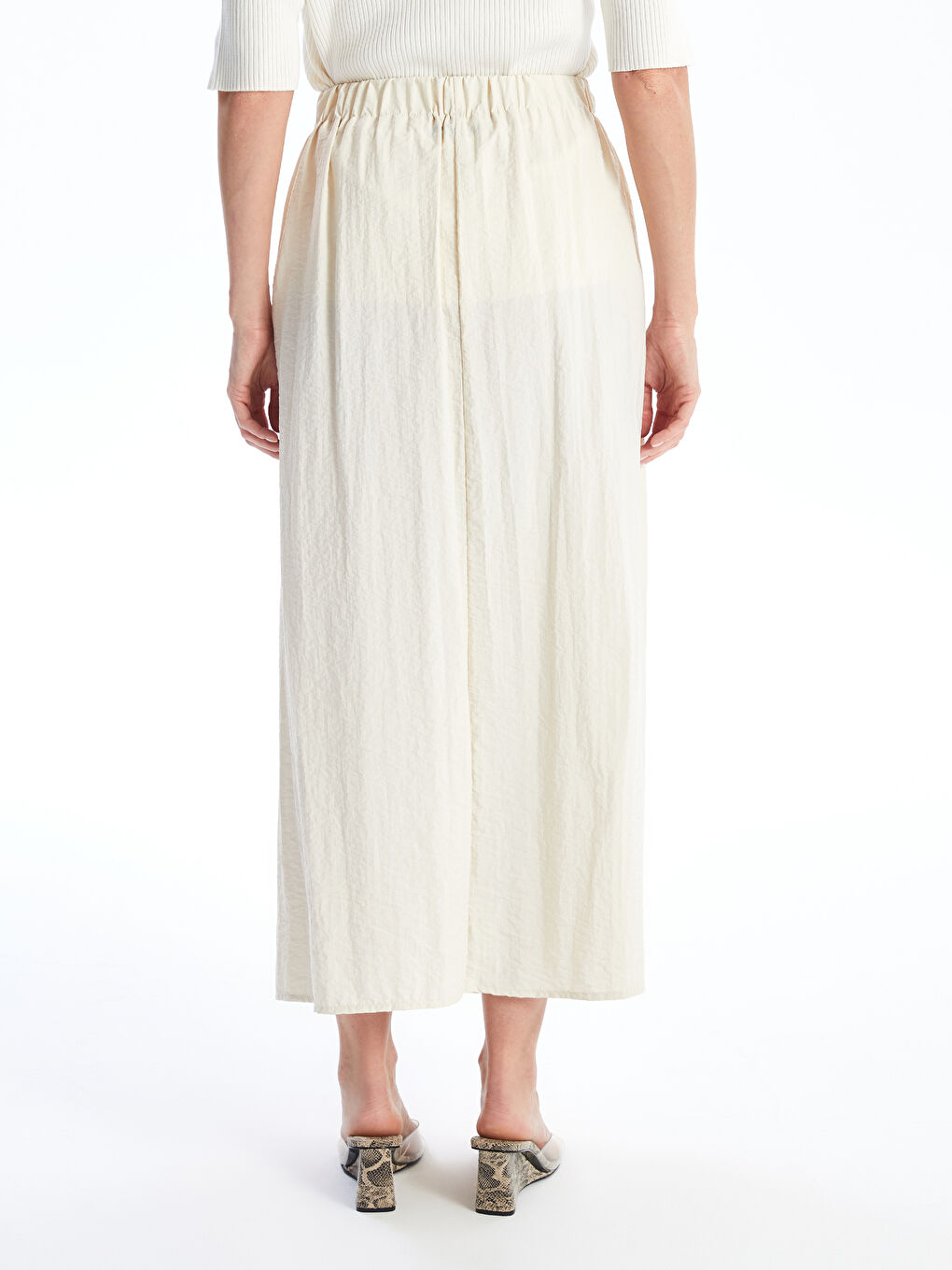 Elastic Waist Straight A-Cut Women's Skirt -S4NS92Z8-YH6