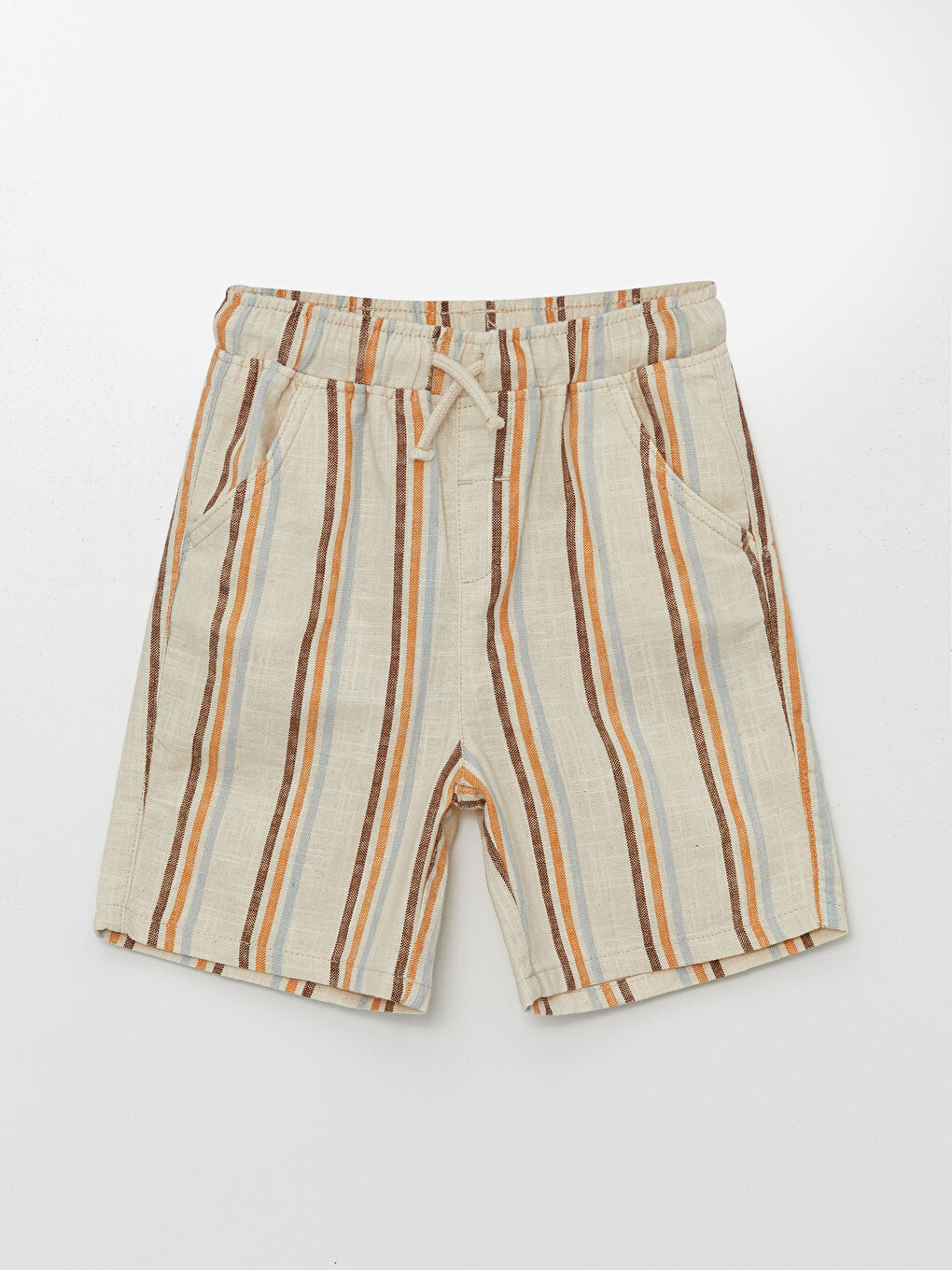 Elastic Waist Striped Baby Boy Shorts -S4NT05Z1-LQA