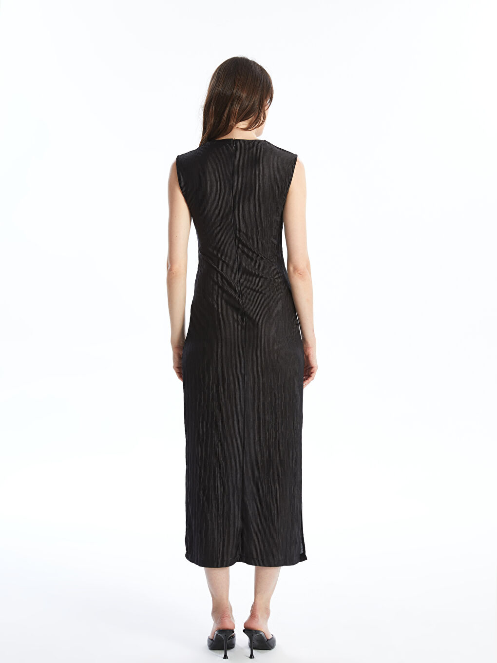 Crew Neck Straight Women Dress -S4NT25Z8-CVL