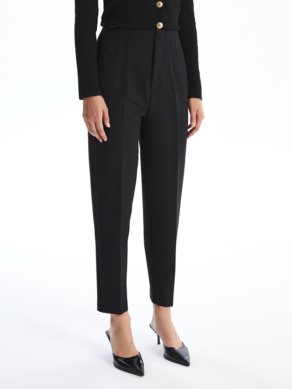 Women's Carrot Fit Regular Trousers -S4NT72Z8-CVL