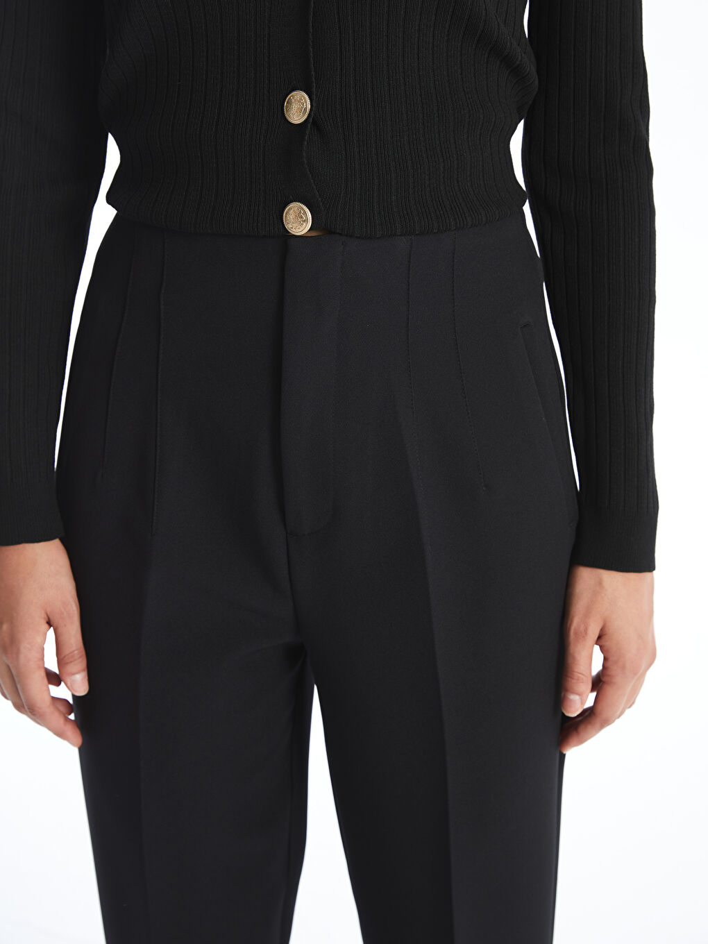 Women's Carrot Fit Regular Trousers -S4NT72Z8-CVL