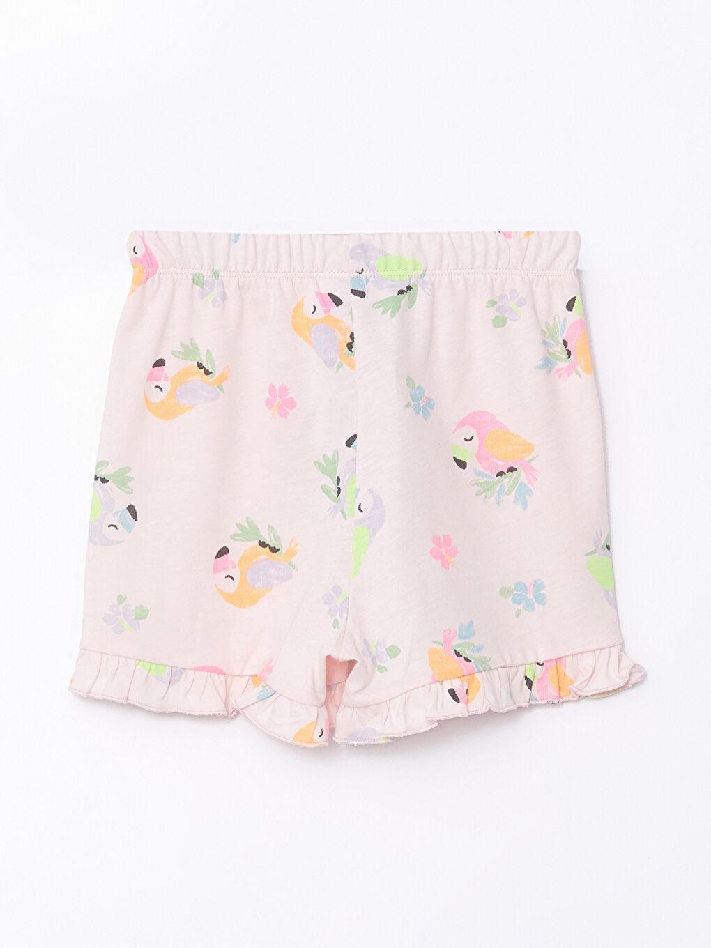 Шорты с принтом и эластичным поясом для малышек девочек-2