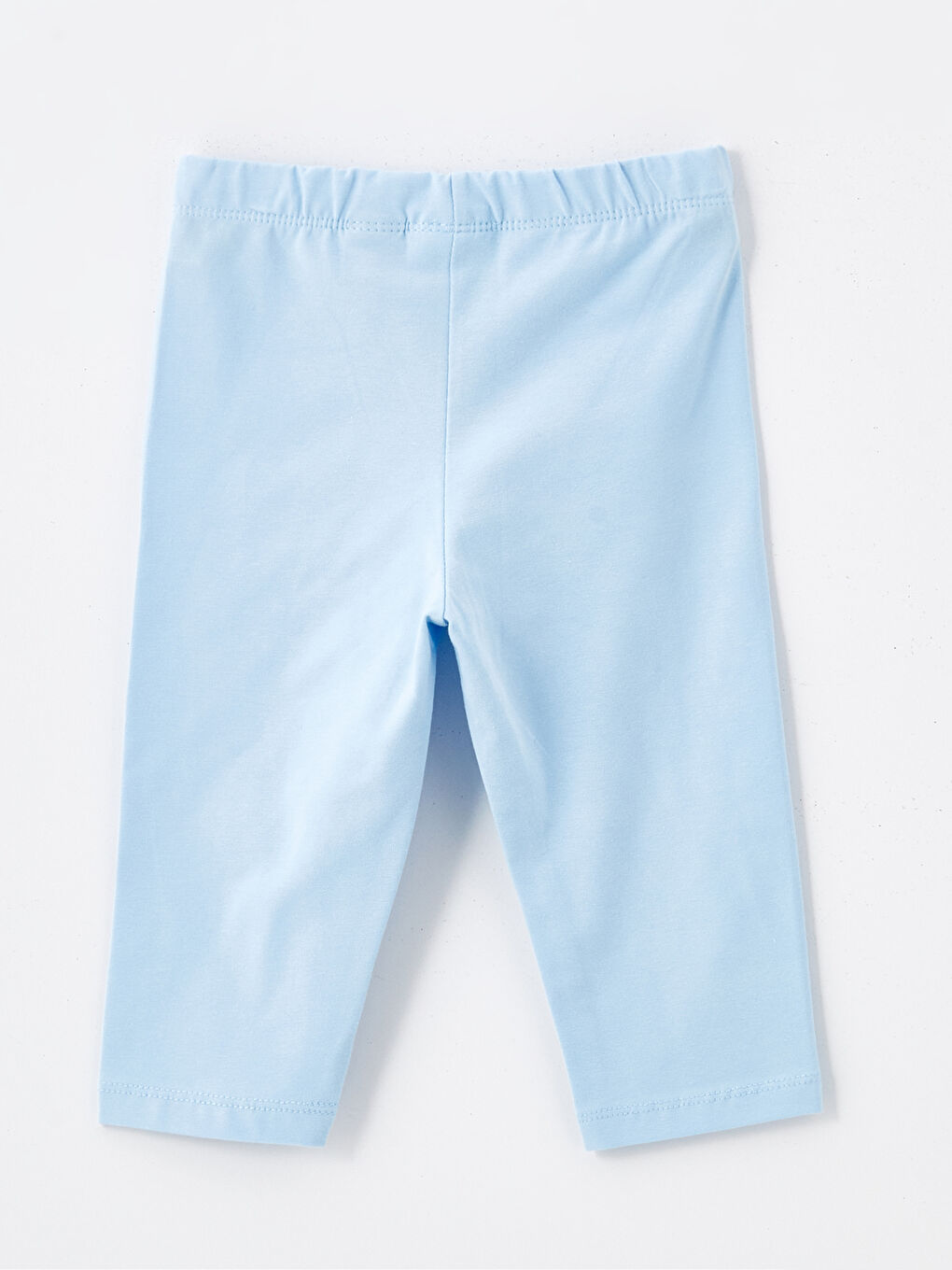 Mavi Beli Lastikli Basic Kız Çocuk Tayt-1