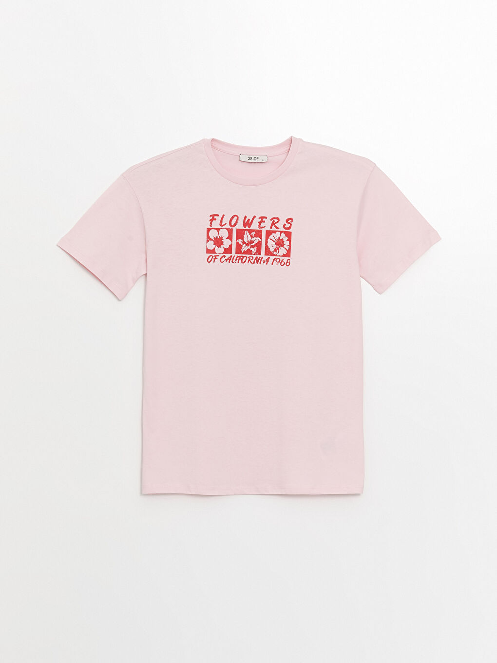 Crew Neck Printed Short Sleeve Women's T-shirt -S4NY75Z8-YBN