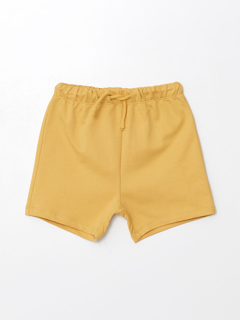 Sarı Beli Lastikli Basic Erkek Bebek Şort