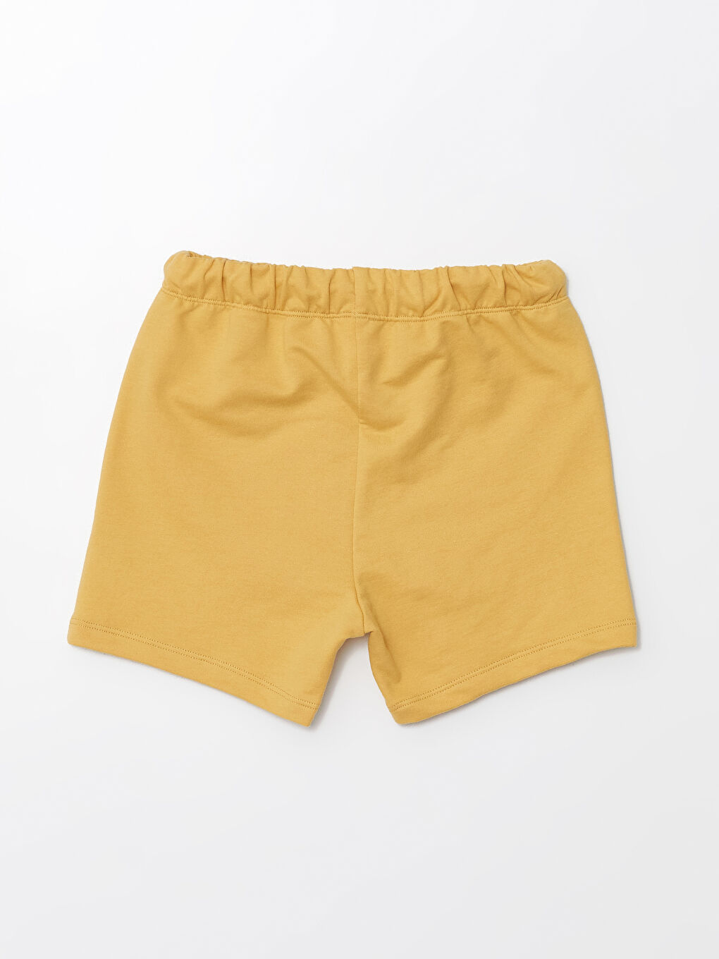 Sarı Beli Lastikli Basic Erkek Bebek Şort-1
