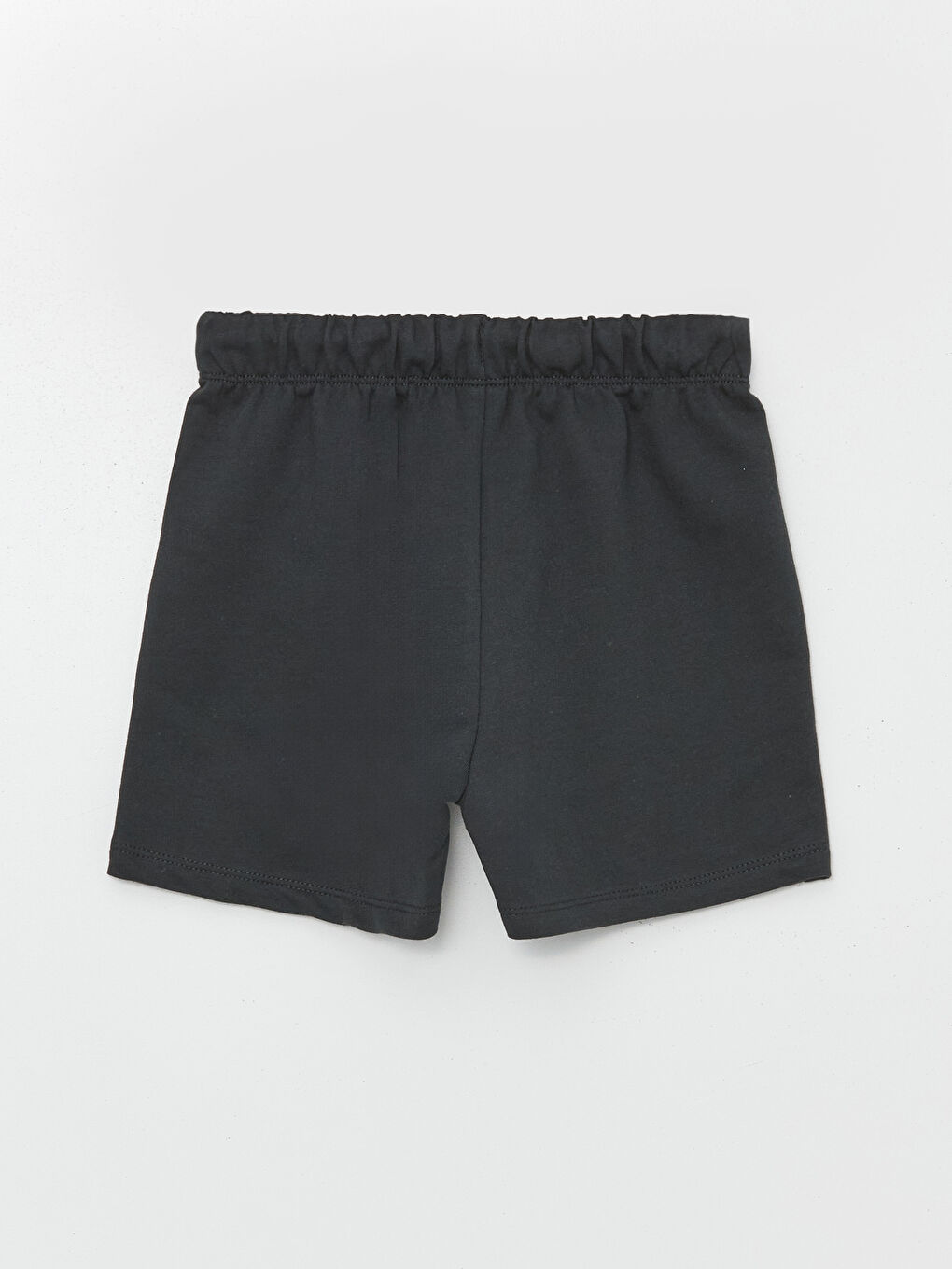 Antrasit Beli Lastikli Basic Erkek Bebek Şort-1