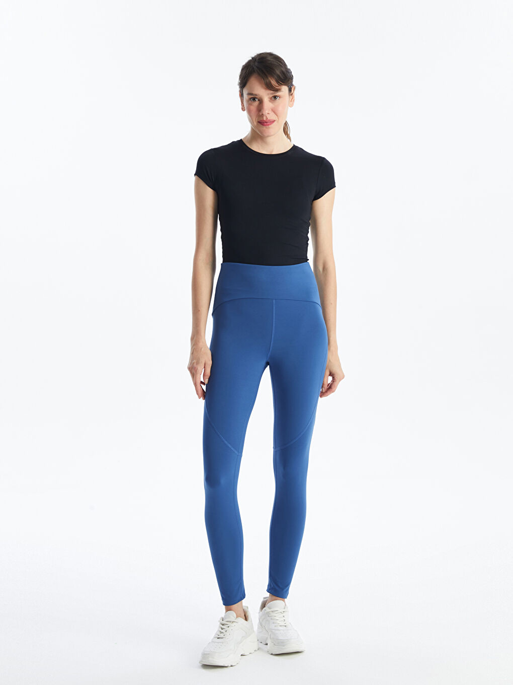 Women's Elastic Waist Sport Leggings -S4O032Z8-M0F