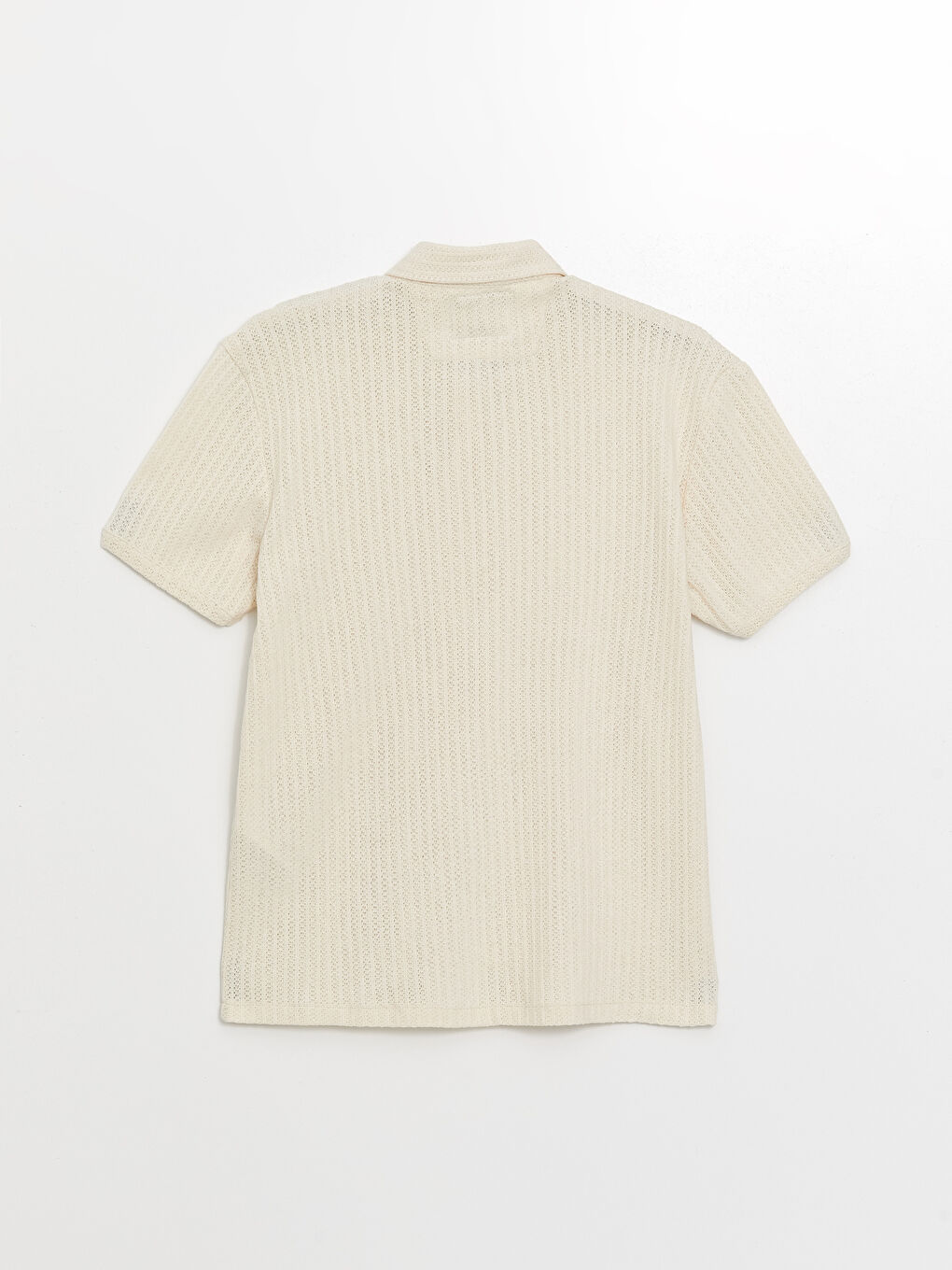 Bej Regular Fit Kısa Kollu Erkek Gömlek-7