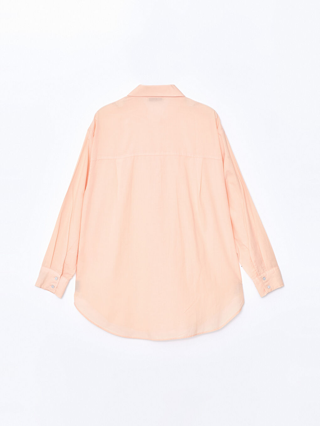 Plain Long Sleeve Oversize Women's Shirt -S4O346Z8-RHX