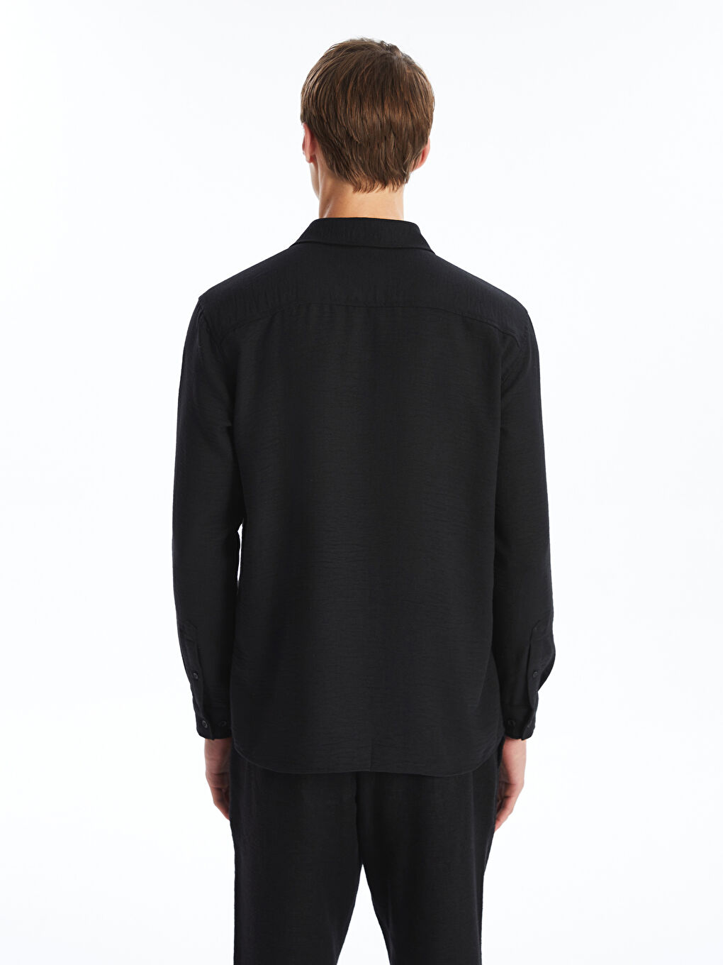 Regular Fit Long Sleeve Men's Shirt -S4O403Z8-CVL