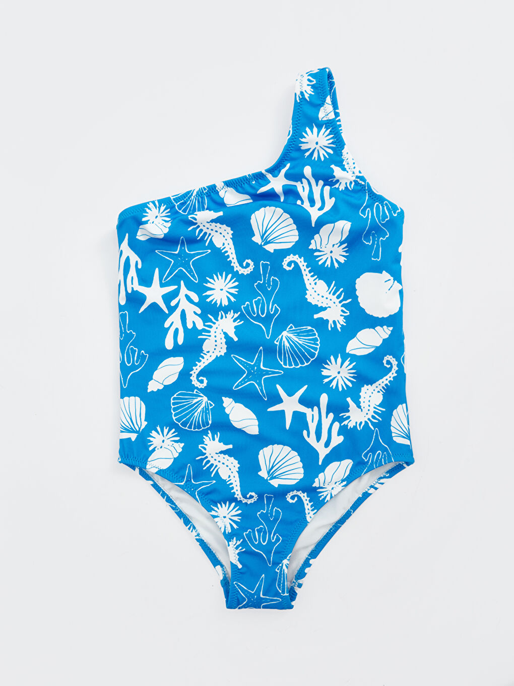 Ekru Hızlı Kuruyan Kız Çocuk Mayo